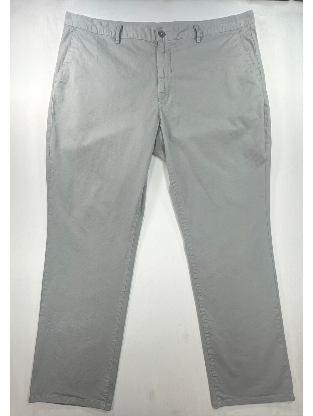 Bonobos Slim Flat Front Straight Chinos Gray Mens 42/30